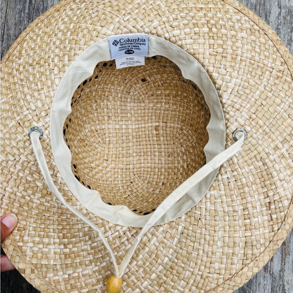 Columbia Natural Straw Sun Hat size small/medium - Picture 2 of 6